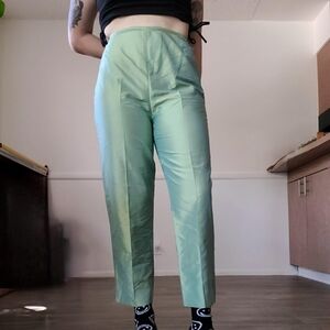 Vintage Green Iridescent Pants